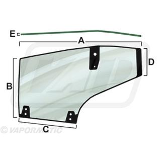 LH DOOR GLASS FORD NEW HOLLAND 1-34-621-090