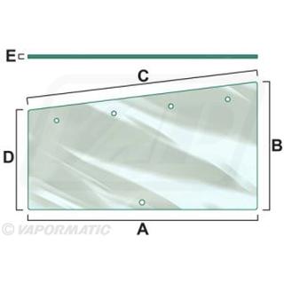 NC4417 - ΤΖΑΜΙ ΠΑΡΑΘΥΡΟΥ ΔΕΞΙ-ΑΡΙΣΤΕΡΟ CASE 1328550C1 (International )