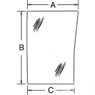 NC4395 - ΔΕΞΙ ΤΖΑΜΙ ΜΠΡΟΣΤΑ CASE 190029A5 (CX,MX,MXC)