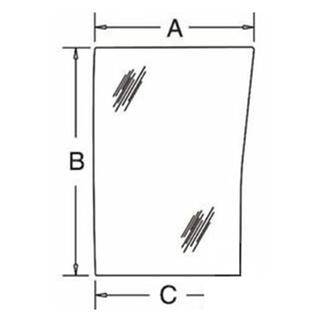 NC4396 - ΑΡΙΣΤΕΡΟ ΤΖΑΜΙ ΜΠΡΟΣΤΑ CASE 190030A5 (CX,MX,MXC)