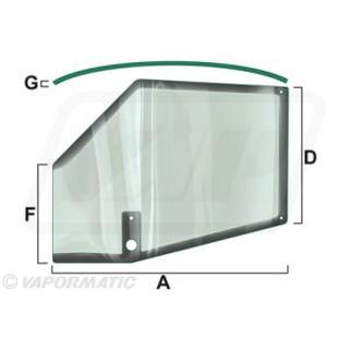 RH UPPER DOOR GLASS CASE 248723A1