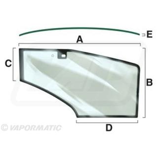 DOOR RH GLASS FORD NEW HOLLAND 82000367