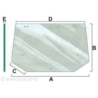 REAR GLASS FORD NEW HOLLAND 82005316