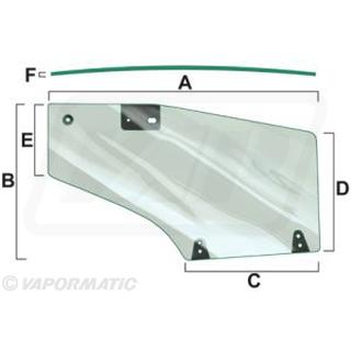 DOOR GLASS RH FORD NEW HOLLAND 82015334