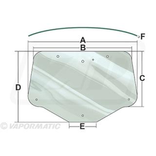 NC4375 - ΠΙΣΩ ΤΖΑΜΙ CASE 87744542 (MAXXUM ,MXU,PUMA)