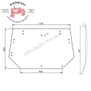 NC6274 - ΤΖΑΜΙ ΠΙΣΩ VALTRA VALMET V31553300, V31553310, V36841200 (6000,8000,Τ,Μ)